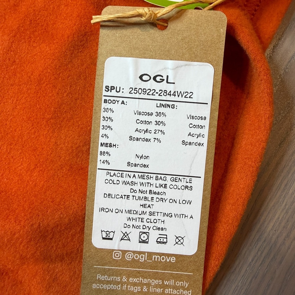 OGL Womens Large Fleece Pullover‎ Sweatshirt Crewneck Built in Bra Comfy MaxWarm - Picture 5 of 7